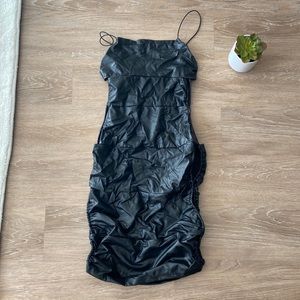 Black mini dress cut out sides